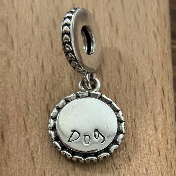 Pandora Dog Stick Figure Dangle Charm, S925 Silver Bracelets - Picture 2 of 4